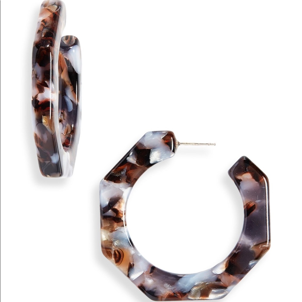 {Madewell} Jane Acetate Geometric Earrings NWT - Picture 6 of 7